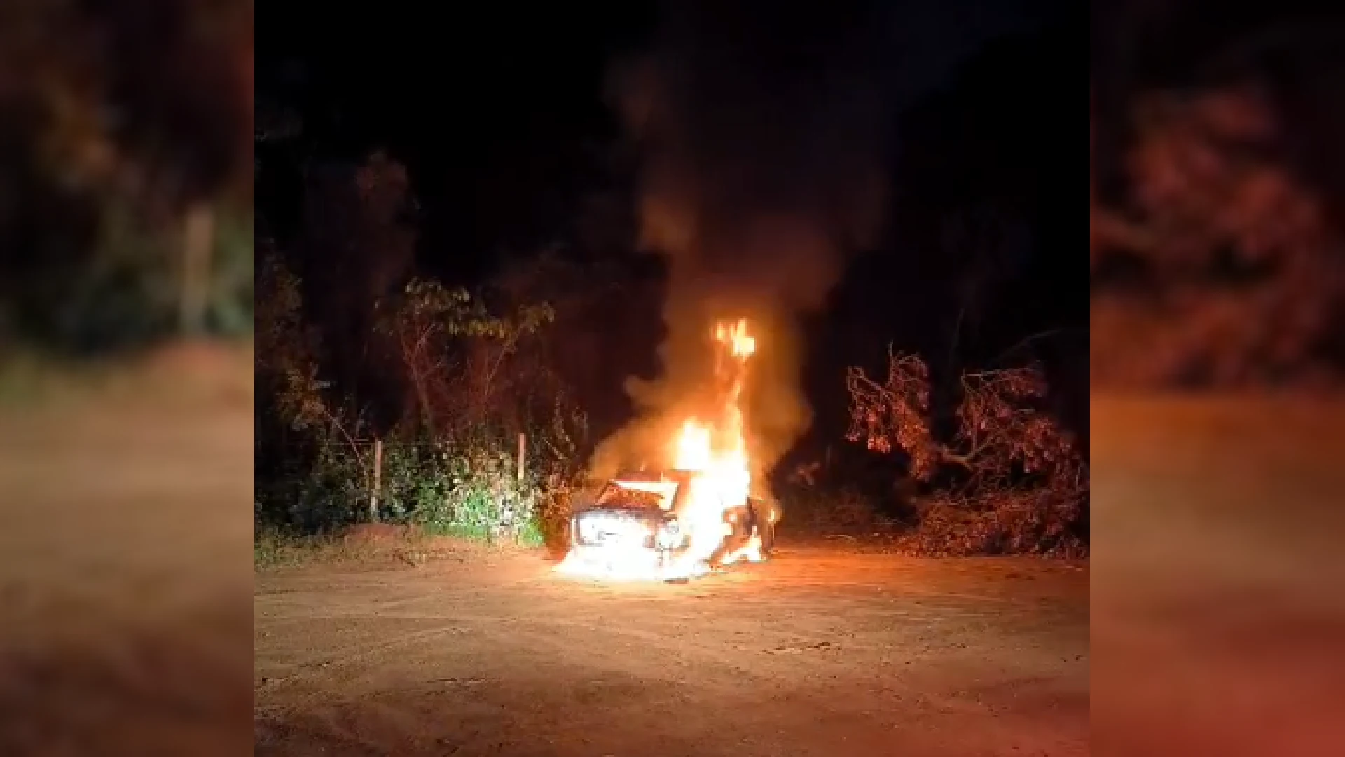 Carro incendiado na Vila Nhanhá pode ter sido usado em tentativa de homicídio no Caiobá II