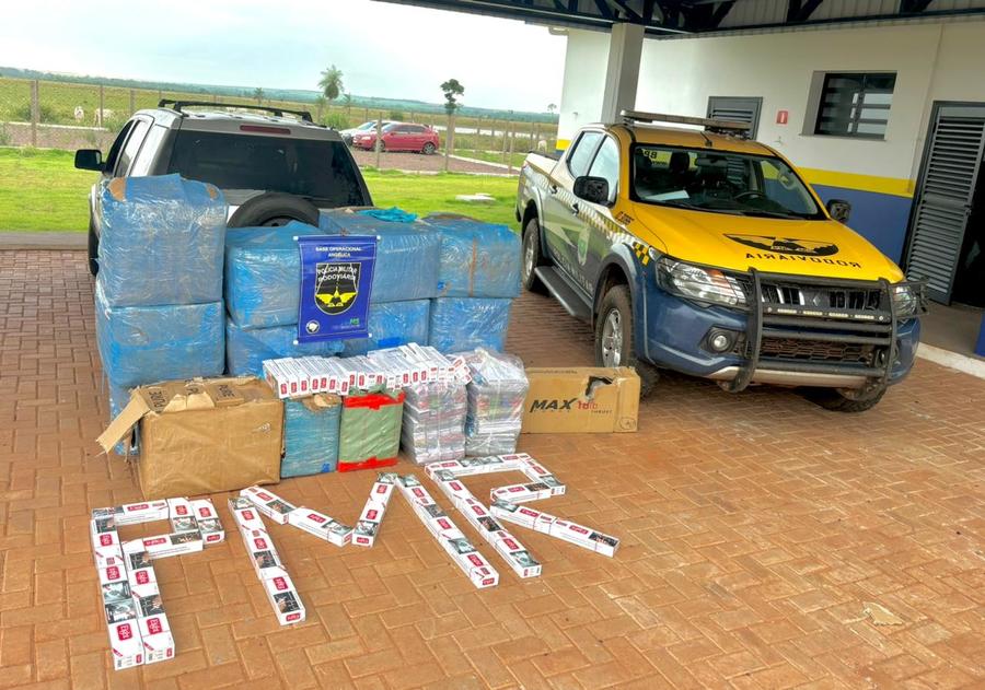 PMR realiza apreensão de mercadorias de contrabando e descaminho