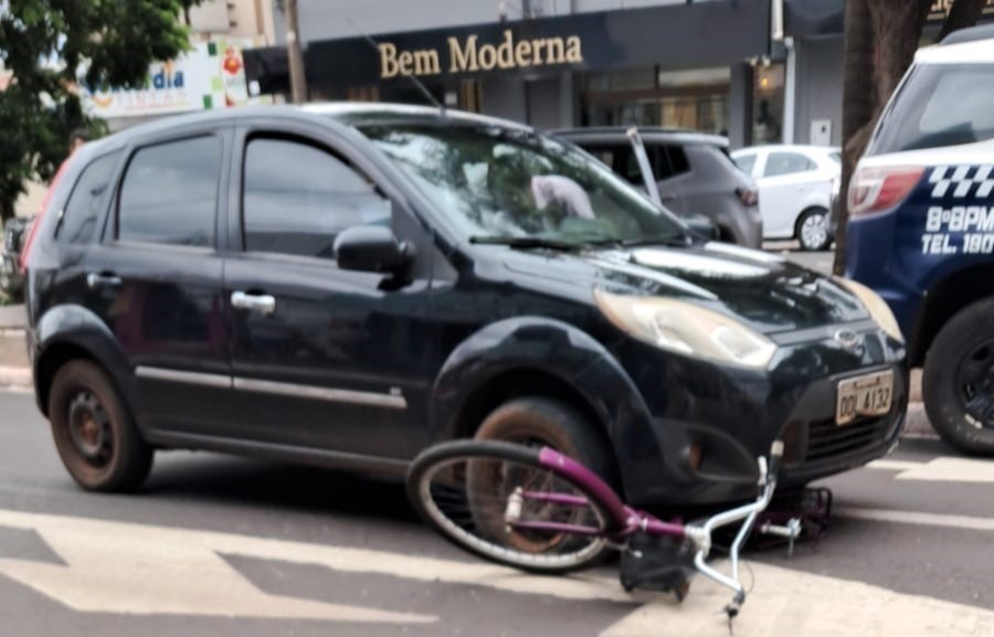 Ciclista atropelada em Nova Andradina no dia 02 recebe alta médica em