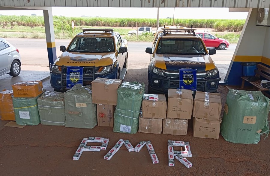 Equipe da PMR apreende R$ 28 mil em brinquedos e cigarros em Angélica