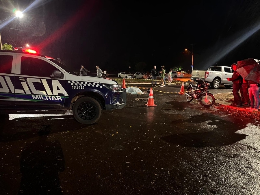 Motociclista morre após colisão com caminhonete em Ivinhema