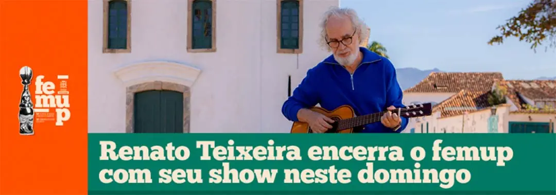 Renato Teixeira faz show de encerramento do Femup neste domingo em Paranavaí