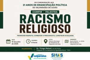 COMPIR PROMOVE PALESTRA SOBRE “RACISMO RELIGIOSO” EM VALPARAÍSO DE GOIÁS